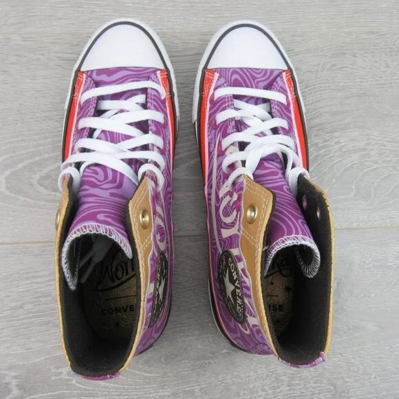 Converse x Wonka CTAS HI Women's Size 8 Pixel Purple White Sneakers NEW - Picture 9 of 14